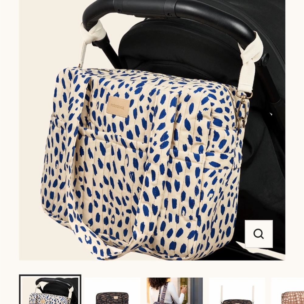 Nobodinoz smallable Leonie Blue stroller bag